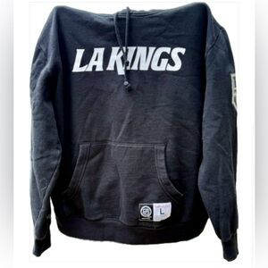 Mitchell Ness LA Kings Hoodie Large Black 80% Cotton 2023 NHL Nostalgia Co